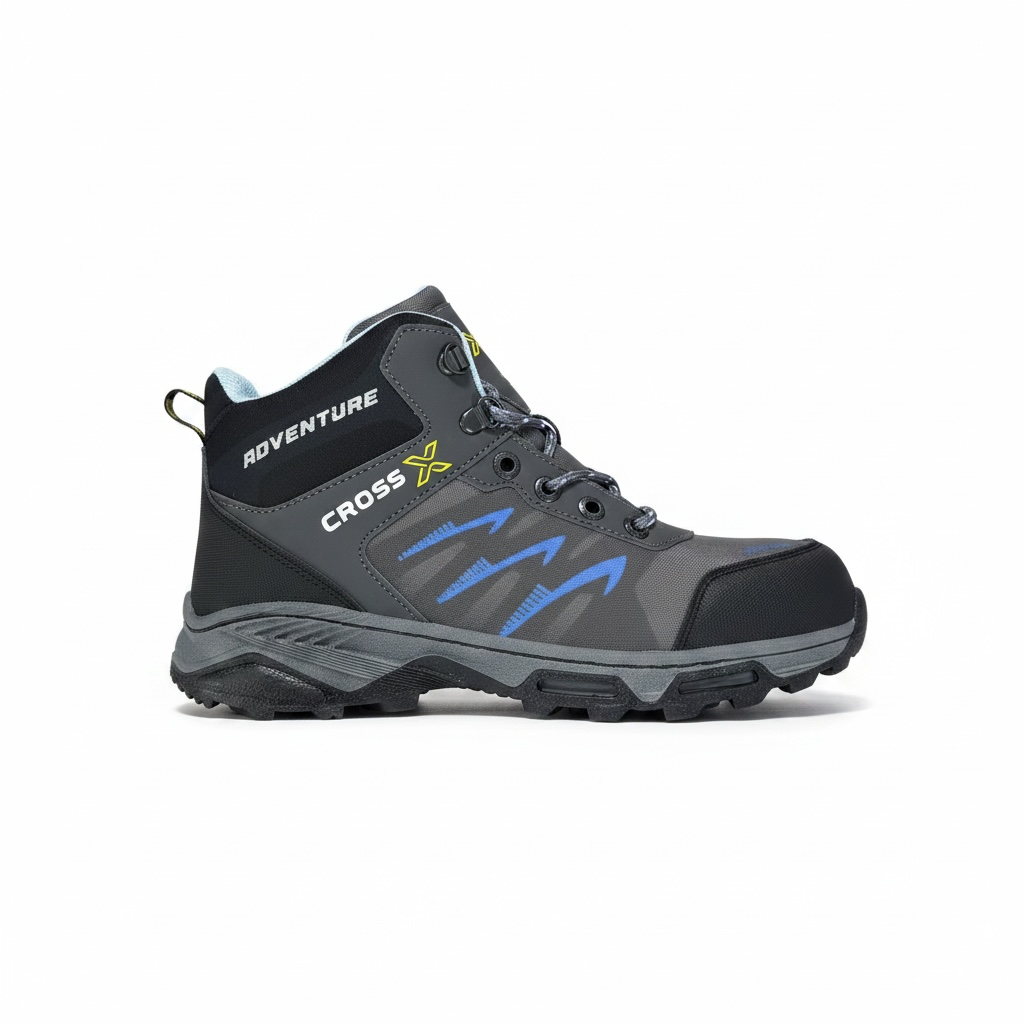 Bota de Trabajo Cross-x 1026 Negro Oxford | Con Casco de Acero y Suela Antiderrapante